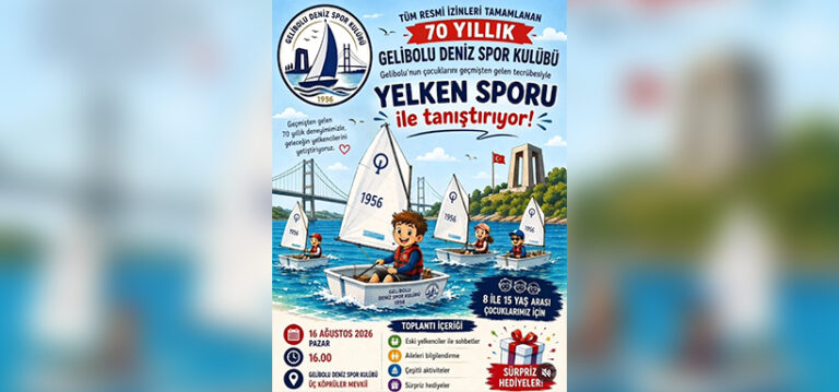 Gelibolu’da Çocuklar Yelkenle Tanışacak: Deniz Spor Kulübü’nden Özel Buluşma