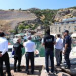 Vali Toraman Assos’taki Kaya Islahı Çalışmalarını İnceledi